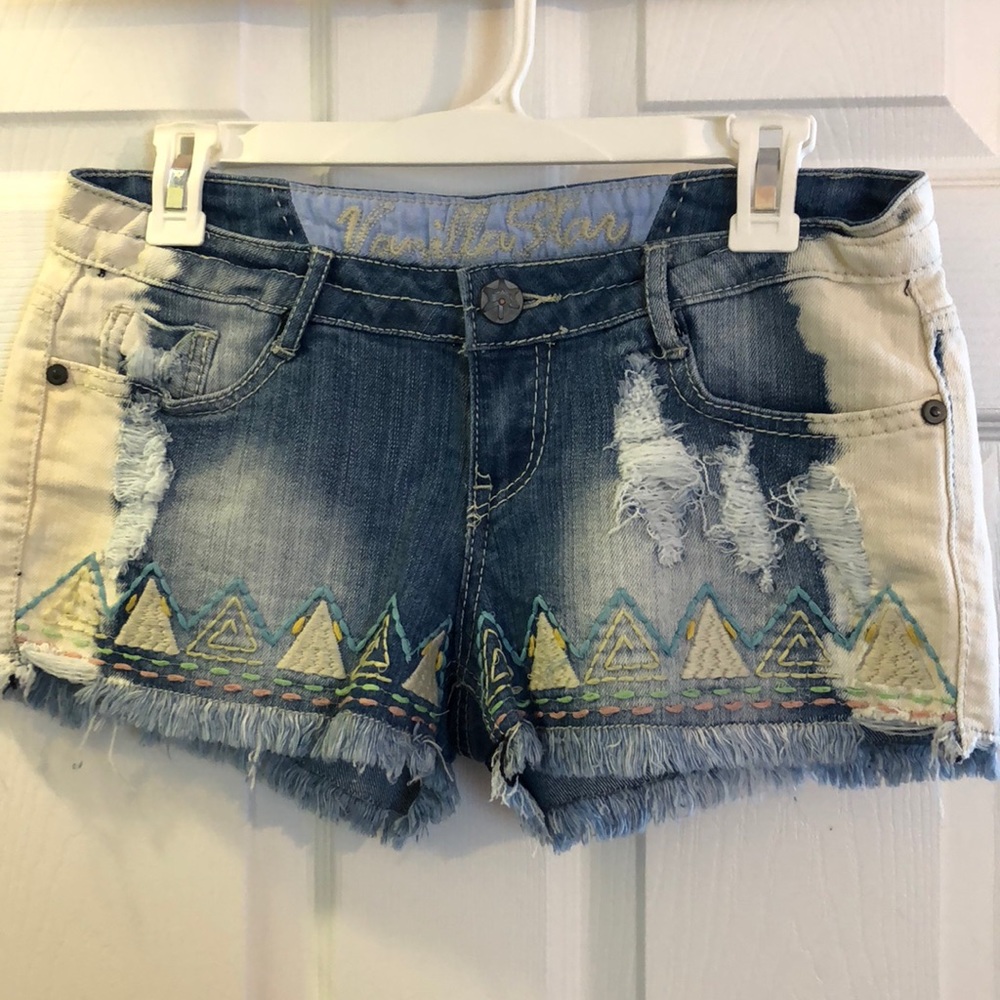 Denim shorts